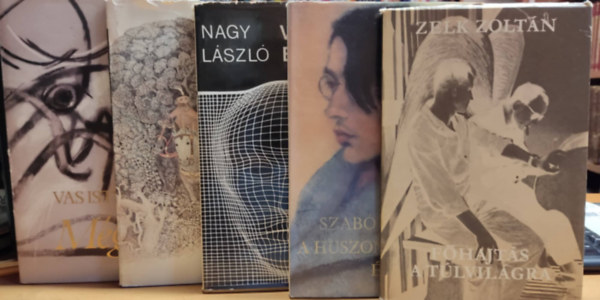 Zelk Zoltán, Szabó Lőrinc, Nagy László, Arany János, Vas István: A huszonhatodik év + Főhajtás a túlvilágra + Hunyadi balladák + Mégis + Versben bujdosó (5 kötet) antikvár