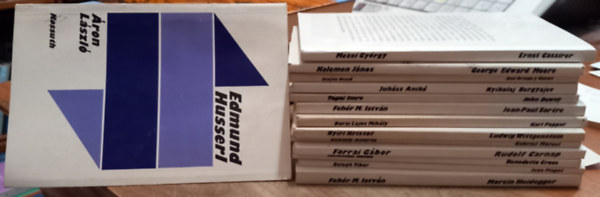 Áron László, Mezei György, Kelemen János, Csejtei Dezső, Juhász Anikó, Tagai Imre, Fehér M. István, Darai Lajos Mihály, Nyíri Kristóf, Dékány András, Forrai Gábor, Balogh Tibor: 14 db kötet A polgári filozófia a XX. században sorozatból antikvár
