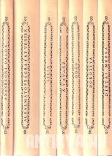 Diétai Magyar Múzsa,A tavasz,Alkalmatosságra írt versek,Ódák,Anekreoni dalok antikvár