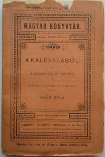 Vikár Béla: A Kalevalából antikvár