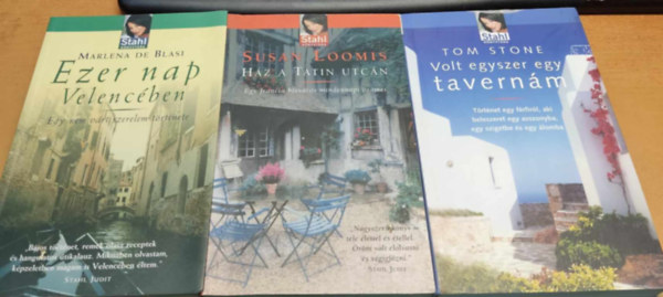 Susan Loomis, Marlena de Blasi, Tom Stone: 3 db Stahl könyvtára: Ezer nap Velencében + Ház a Tatin utcán + Volt egyszer egy tavernám antikvár