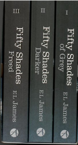 E L James: The Fifty Shades Trilogy (Fifty Shades of Grey, Fifty Shades Darker, Fifty Shades Freed) A szürke ötven árnyalata trilógia angol nyelven antikvár