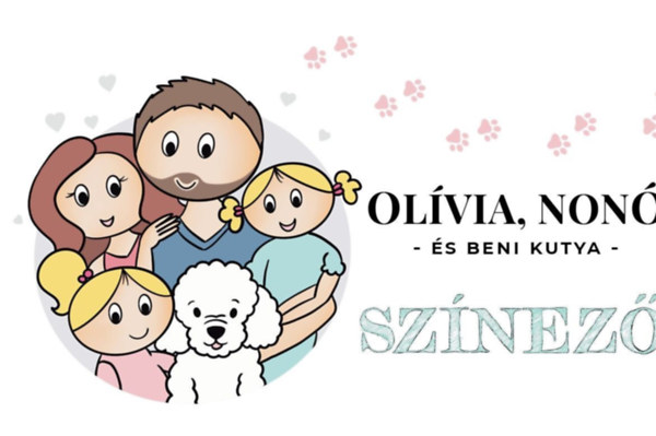 Olívia, Nonó és Beni kutya színező akciós termékkép 1