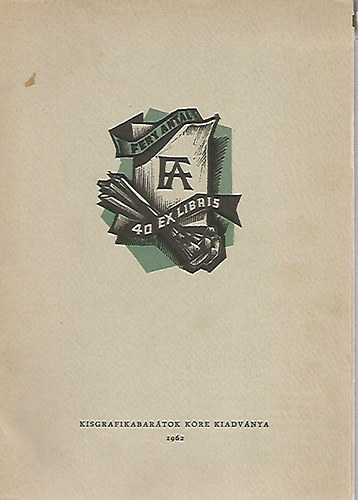 Fery Antal: 40 ex libris antikvár