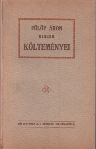 Fülöp Áron kisebb költeményei antikvár