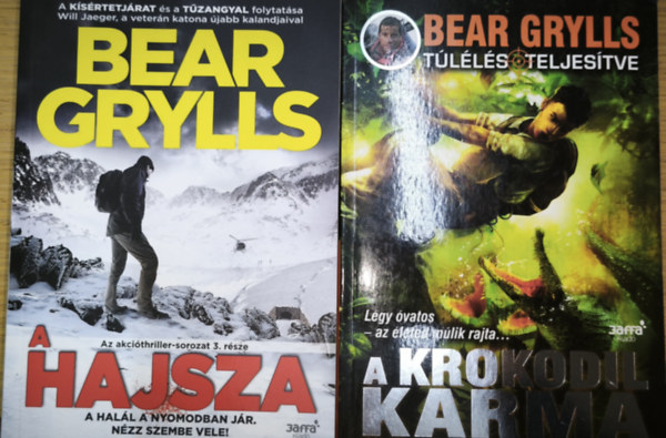 Bear Grylls: 2db Bear Grylls regény - A hajsza, A krokodilok karma antikvár