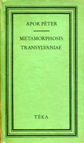 Apor Péter: Metamorphosis Transylvanie antikvár
