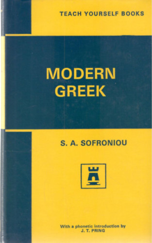 S. A. Sofroniou: Modern Greek (Teach YourselfBooks) antikvár