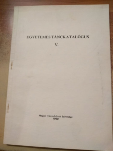 Egyetemes tánckatalógus V. antikvár