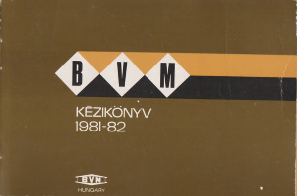 BVM kézikönyv 1981-82 antikvár