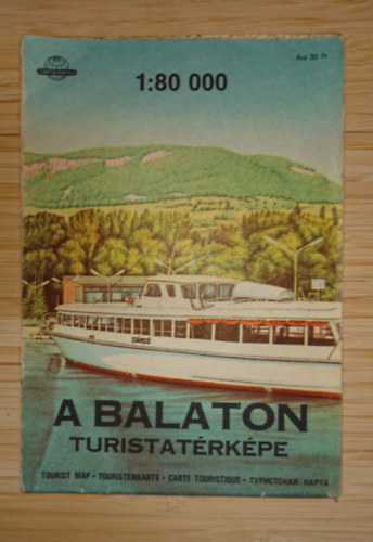 A Balaton turistatérképe (1986) 1:80 000 antikvár