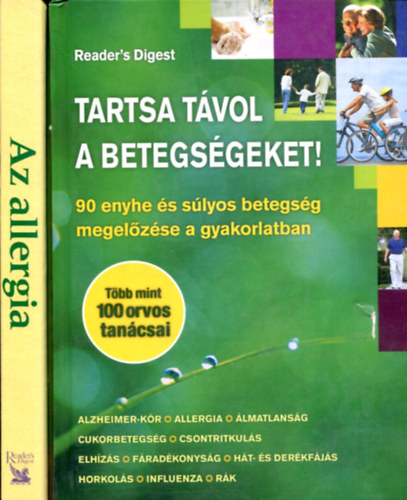 Szatmáry Nóra (szerk) - Linda Gamlin: 2 db életmód kötet: Tartsa távol a betegségeket - Az allergia antikvár