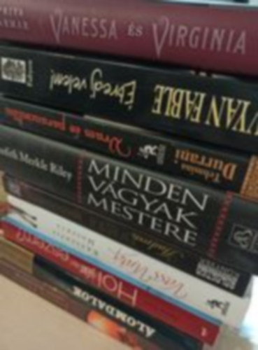 Priya Parmar, Vavyan Fable, Tehmina Durrani, Judith Merkle Riley, Andreas Eschbach, Vass Virág, Abby Lee, Robert J. Waller, Joanne Harris: 9db romantikus könyv egyben:Vanessa és Virginia+ Ébredj velem!+ Uram és parancsolóm+ Minden vágyak mestere+ Hajszőnyegszövők+ Krásznájá Moszkvá+ Hol jár az eszem?+ Álomdalok+ Szent bolondok könyv