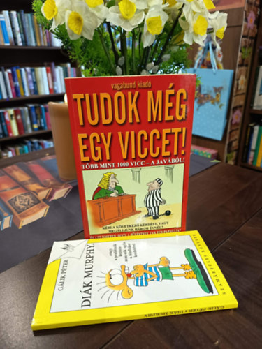 Gálik Péter: Vicckönyv 2 darabos könyvcsomag: Diák Murphy, Tudok még egy viccet! - Több, mint 1000 vicc a javából antikvár