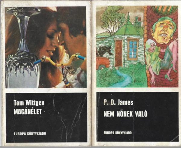2 db könyv, Tom Wittgen: Magánélet, P. D. James: Nem nőnek való antikvár