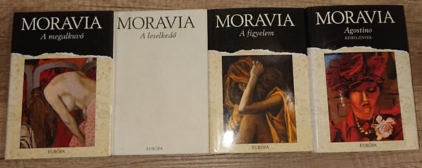 Alberto Moravia: 4 kötet Alberto Moravia életműsorozatából: A megalkuvó, A lelkesedő, A figyelem, Agostino (kisregények) antikvár