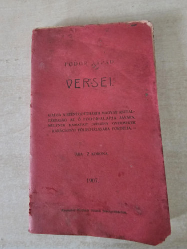 Fodor Árpád: Fodor Árpád versei antikvár