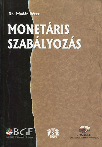 dr. Madár Péter: Monetáris szabályozás antikvár