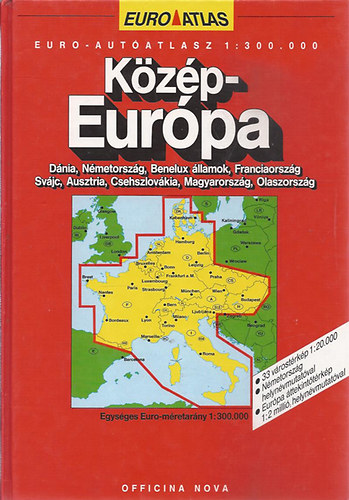 Közép-Európa (Euro-autóatlasz 1:300.000) antikvár