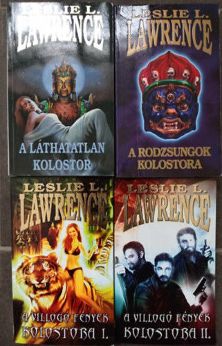 Lőrincz L. László (Leslie L. Lawrence): A láthatatlan kolostor + A Rodzsungok kolostora + A villogó fények kolostora I-II. (3 mű 4 kötetben) antikvár