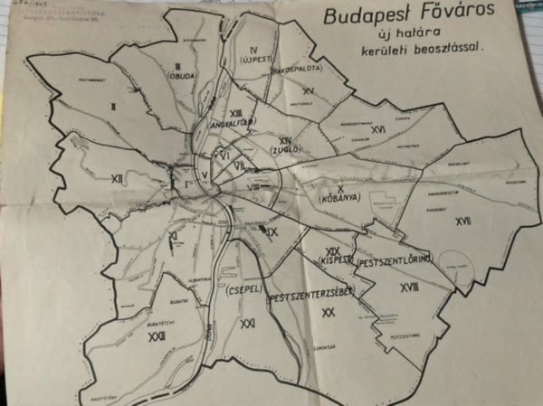 Ismeretlen Szerző: Budapest térkép antikvár