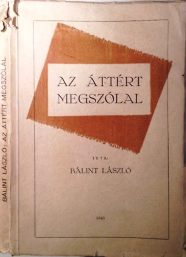 Bálint László: Az áttért megszólal antikvár