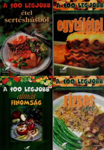 Toró Elza: 5 db A 100 legjobb sororzatból együtt: Rizses étel, Sütemény, Egytálétel, Almás finomság, Étel sertéshúsból. antikvár