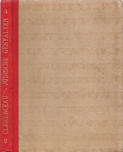 Georges Clemenceau: Jüdische Gestalten antikvár