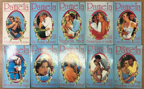 Brenda Martin, Lee Pattinson, Joyce Varney, Charlotte Hughes, Több szerző: 10 db Pamela romantikus kötet antikvár