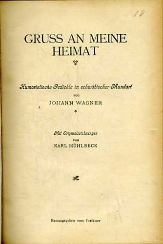 Johann Wagner: Gruss an meine Heimat (ill. Mühlbeck Károly) antikvár