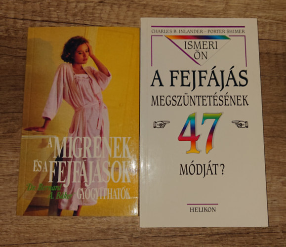 Porter Shimer, Inlander: 2 könyv a fejfájásról: A migrének és fejfájások gyógytíhatók, Ismeri Ön a fejfájás megszüntetésének 47 módját? antikvár