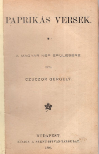 Czuczor Gergely - Könyvei / Bookline