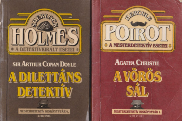 Agatha Christie, Sir Arthur Conan Doyle: A vörös sál + A dilettáns detektív (két mű) antikvár