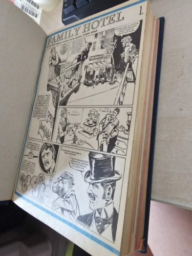 Zórád Ernő, Heltai Jenő, Szilvási Lajos, Jókai Mór, CS. Horváth Tibor, Németh Jenő, Alexandre Dumas, Korcsmáros Pál, Péchy Tamás, Sebes Tibor, Örsi Ferenc, Fehér Tibor, Mikszáth Kálmán, Halász Gyula, Paul Féval, Krúdy Gyula, Rejtő Jenő, Endrődi István (illus.), Csonkaréti Károly, Sarlós Endre: Képregények egybe kötve 15 db: Family Hotel 1-10+ Tragédia a messzi Északon+ Appassionata+ A kiskirályok+ A megtébolyult ég+ Monte Christo grófja+ A barátság útlevelével+ A Tenkes kapitánya+ Az aquincumi lovas+ A két koldusdiák+ D'Artagnan fia+ Ál-Petőfi+ antikvár