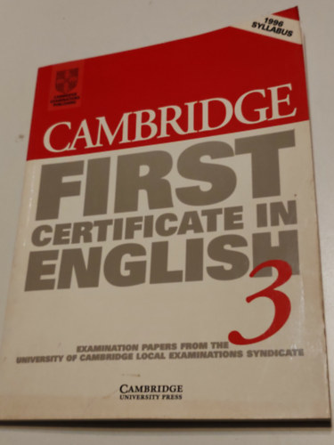Több szerző: Cambridge first certificate in english 3 antikvár