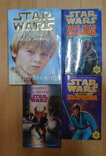 Alan Dean Foster, Paul Davids, Brian Daley, Terry Brooks: 4 Star Wars könyv: Erőpróba, Küldetés Yoda hegyéről, Han Solo hadjárata antikvár