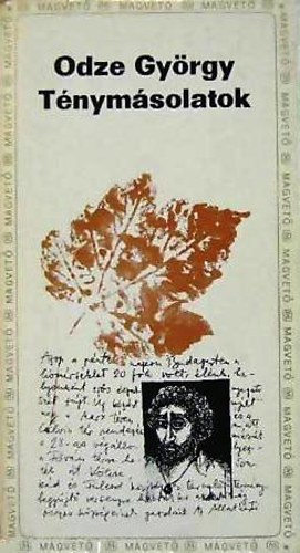 Odze György: Ténymásolatok antikvár