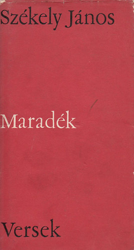 Székely JÁnos: Maradék könyv