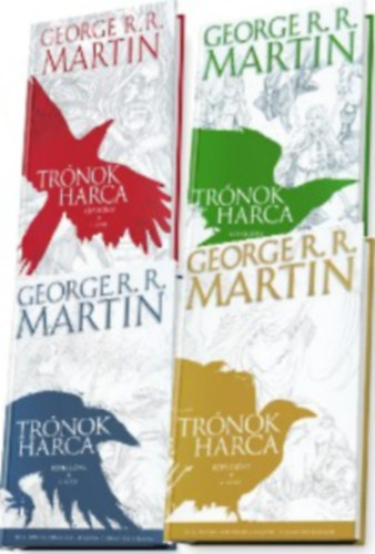 George R. R. Martin, Daniel Abraham, Tommy Patterson: Trónok harca - képregény - I-IV. kötet antikvár