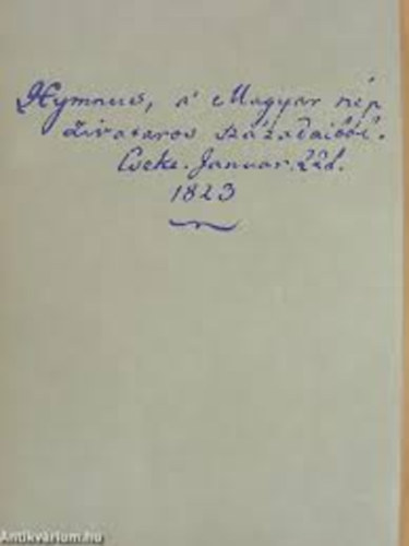 Kölcsey-Erkel: Himnusz (minikönyv) antikvár