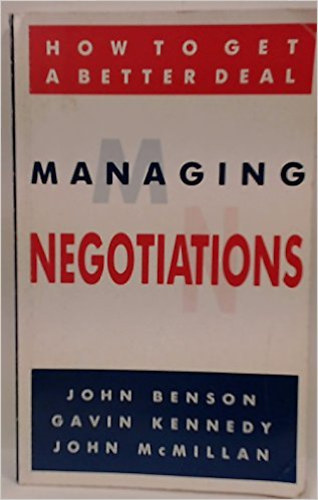 Gavin Kennedy - John Benson - John McMillan: Managing Negotiations antikvár