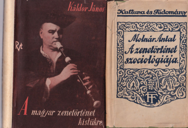 Romain Rolland, Káldor János, Molnár Antal: 3  zenetörténeti mű ( 4 kötetben, együtt ) 1. A zenetörténet szociológiája, 2. A magyar zenetörténet kistükre, 3. Zenei miniatűrök I-II. antikvár