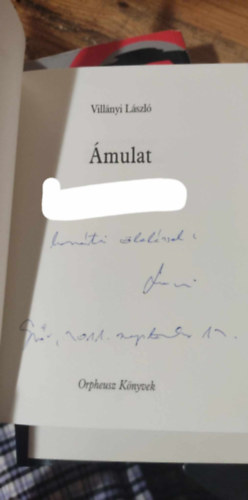 Villányi László: Ámulat - Dedikált antikvár