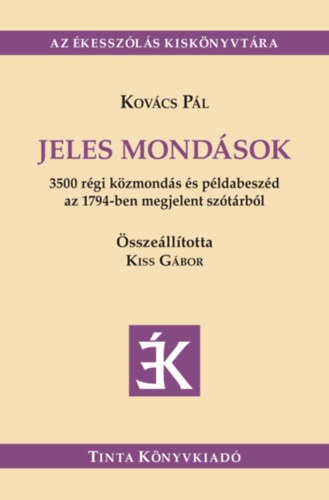 Kovács Pál: Jeles mondások könyv