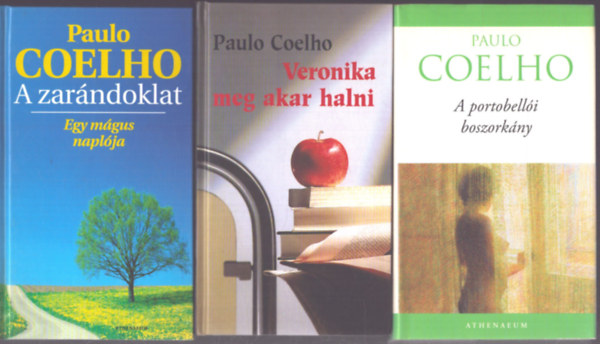 Paulo Coelho: 3 db Paulo Coelho kötet: A portobellói boszorkány - Veronika meg akar halni - A zarándoklat antikvár