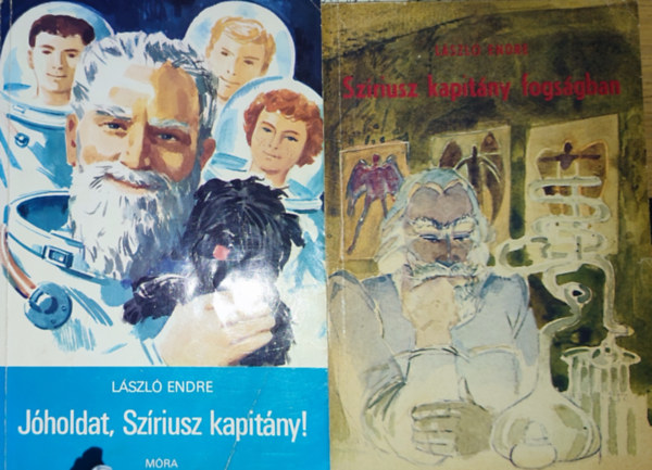 László Endre: 2db László Endre mű - Szíriusz kapitány fogságban, Jóholdat, Szíriusz kapitány! antikvár