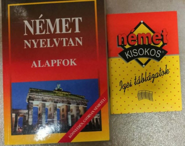 Német nyelvtan- alapfok + Német kisokos Ige táblázatok antikvár