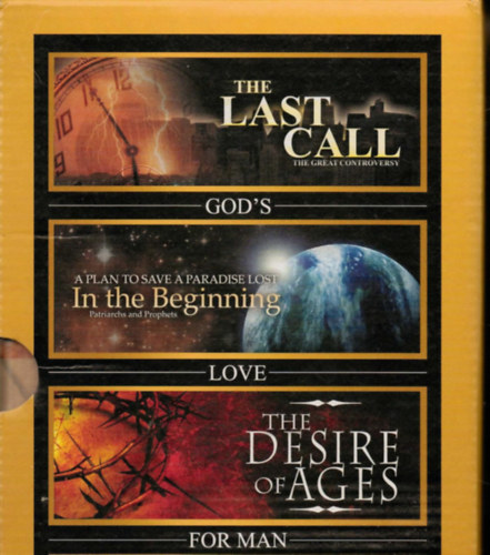 Ismeretlen Szerző: Worlds Last Chance 3 Book Set (Prepare to Meet Your God, God's Love for Man, Book 1 The Last Call, Book 2 In the Beginning, Book 3 The Desire of Ages) A világ utolsó esélye könyvcsomag tokban antikvár