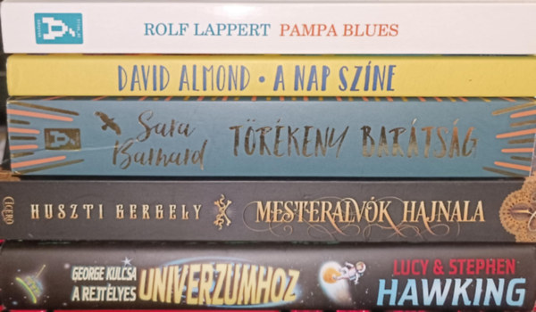 Huszti Gergely, Lucy & Stephen Hawking, Rolf Lappert, David Almond, Sara Barnard: Ifjúsági könyvcsomag antikvár