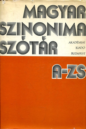 O. Nagy Gábor- Ruzsiczky Éva: Magyar szinonima szótár antikvár
